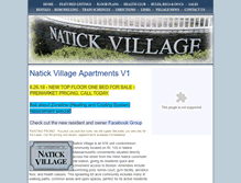Tablet Screenshot of natickvillage.net